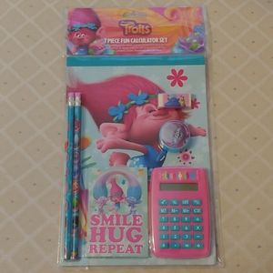 Dream Works Trolls, 7-piece fun calculator set